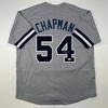 image:imageAutographedSigned Aroldis Chapman New York Grey Baseball Jersey Beckett BAS COA