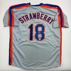 image:imageAutographedSigned Darryl Strawberry New York Grey Baseball Jersey PSADNA COA