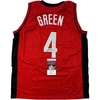 image:imageAutographedSigned Jalen Green 4 Houston Red Basketball Jersey JSA COA