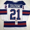image:imageAutographedSigned Mike Eruzione White Team USA Miracle On Ice 1980 Hockey Jersey JSA COA