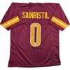 image:imageAutographedSigned Mike Sainristil Washington Burgundy Football Jersey Beckett BAS COA