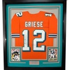 image:imageFramed AutographedSigned Bob Griese 33x42 Miami Orange Football Jersey JSA COA