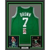 image:imageFramed AutographedSigned Dee Brown 35x39 Boston Green Basketball Jersey JSA COA
