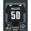 image:imageFramed AutographedSigned Jaelan Phillips 35x39 Philadelphia Black Football Jersey PSADNA COA
