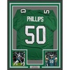 image:imageFramed AutographedSigned Jaelan Phillips 35x39 Philadelphia Kelly Green Football Jersey PSADNA COA