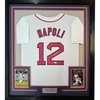 image:imageFramed AutographedSigned Mike Napoli 35x39 Boston Red Sox White Baseball Jersey JSA COA