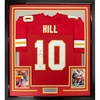 image:imageFramed AutographedSigned Tyreek Hill 33x42 Kansas City Red Football Jersey JSA COA