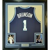 image:imageFramed Facsimile Autographed Jalen Brunson 35x39 Villanova Blue Reprint Laser Auto College Basketball Jersey