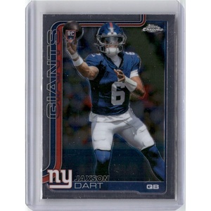 image:image2025 Topps Chrome 306 Jaxson Dart Rookie RC Football Card