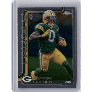 image:image2025 Topps Chrome 333 Matthew Golden Rookie RC Football Card