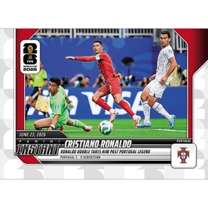 image:image2026 Panini Instant FIFA World Cup Cristiano Ronaldo 100 Ronaldo Double Takes Him Past Portugal Legend Portugal Soccer Card