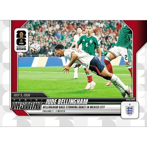 image:image2026 Panini Instant FIFA World Cup Jude Bellingham 209 Bellingham Bags Stunning Brace in Mexico City England Soccer Card