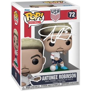 image:imageAntonee Robinson 72 United States USA Facsimile Signed Reprint Laser Autographed Funko POP Soccer Figurine with Protector Case