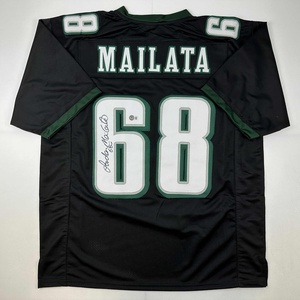 image:imageAutographedSigned Jordan Mailata Philadelphia Black Football Jersey Beckett BAS COA