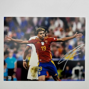 image:imageAutographedSigned Lamine Yamal Spain 11x14 Soccer World Cup Photo Beckett BAS COA 6