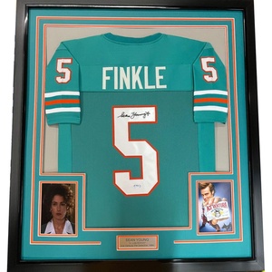 image:imageFramed AutographedSigned Sean Young 33x42 Ray Finkle Miami Teal Ace Ventura Movie Football Jersey PSADNA COA